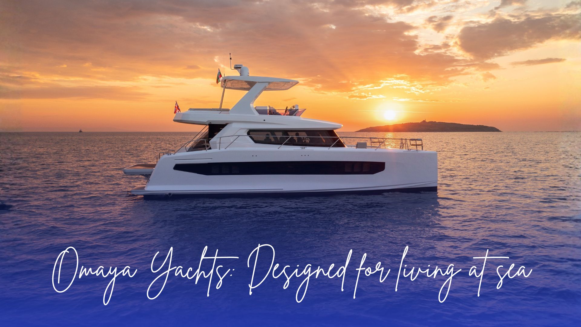 Omaya Yachts luxury catamaran sailing with stability and functional design.