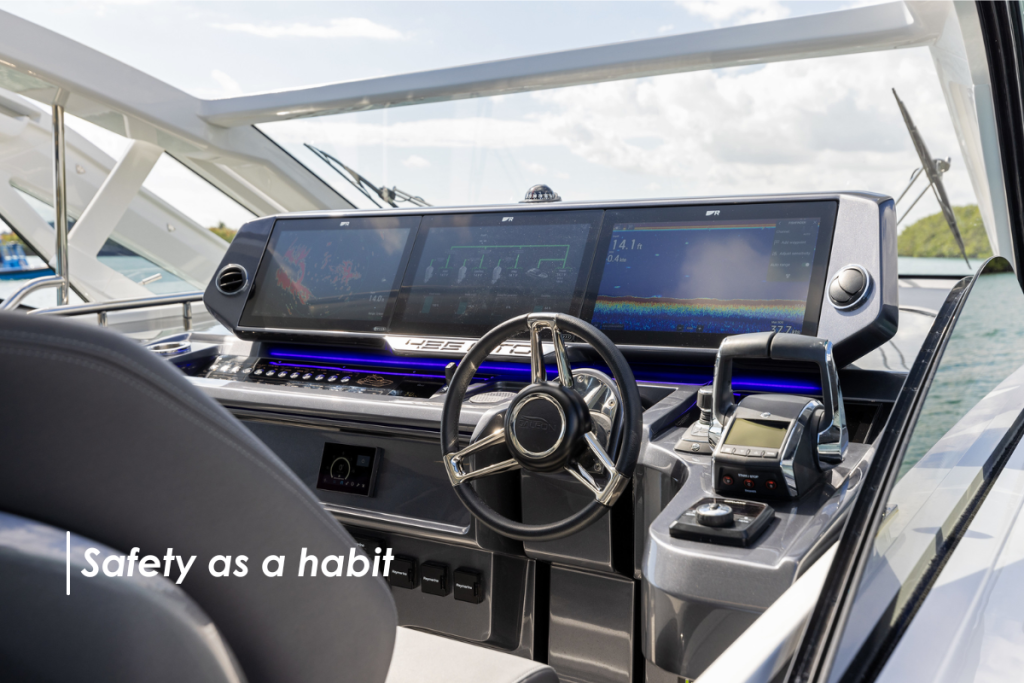 The habit of safety and prevention in maritime environment navigation.