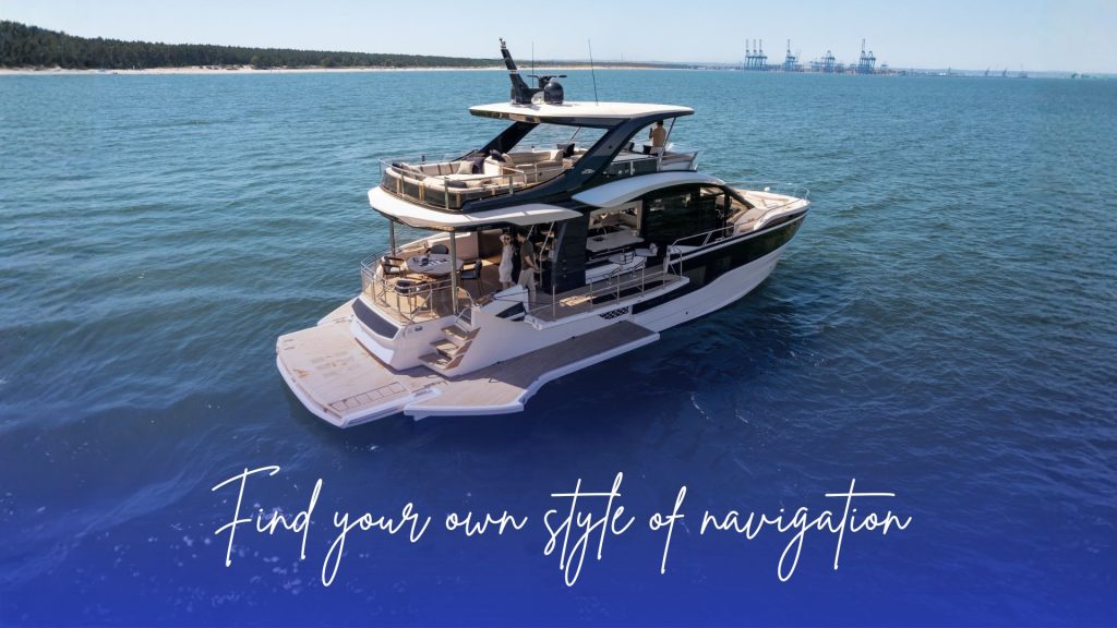 Galeon Yacht with its innovative Beach Mode deployed, showcasing the evolution of luxury yacht design.
